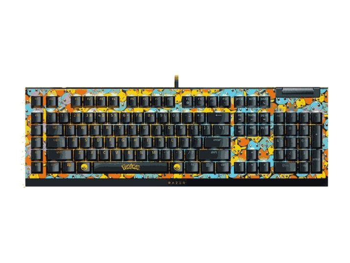 Razer - BlackWidow V4 X Green Switch Mechanical Keyboards - Pokemon Kanto Starters Edition