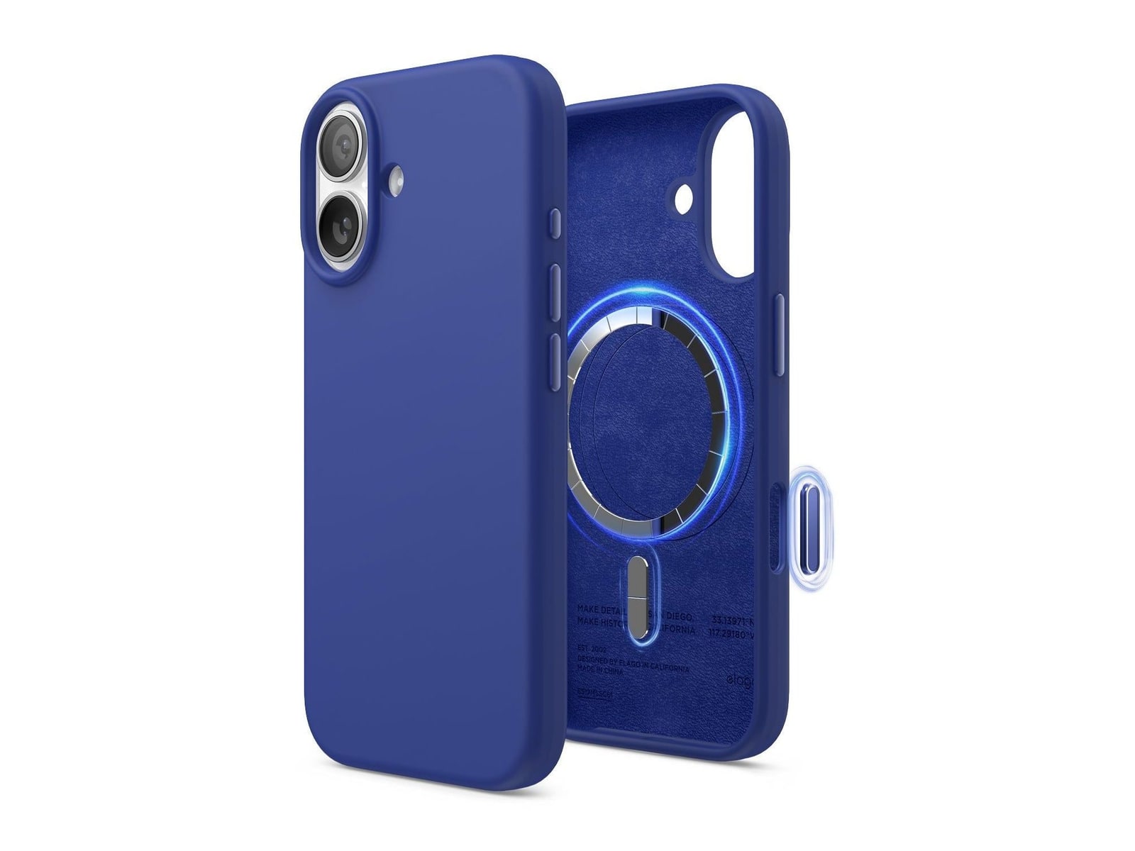 elago - MagSafe Silicone Case - iPhone 17 - Cobalt Blue