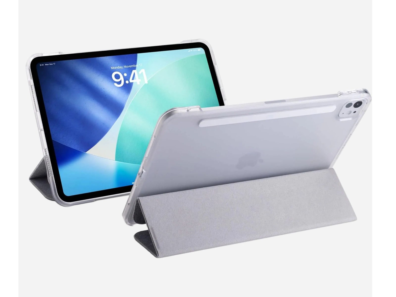 mophie - Knit Folio Tablet Case iPad Pro 11" - Light Heather Gray