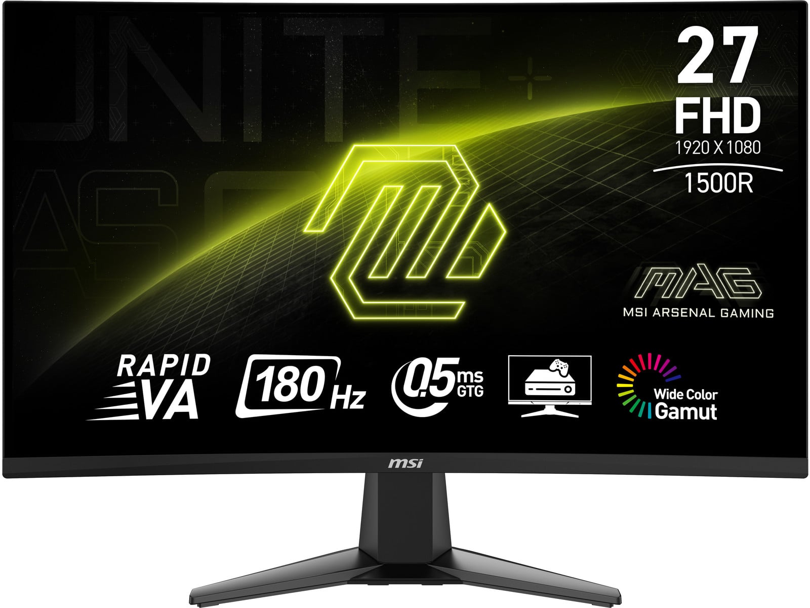 MSI - 27" MAG 27C6F Full HD 180Hz Gaming Monitors