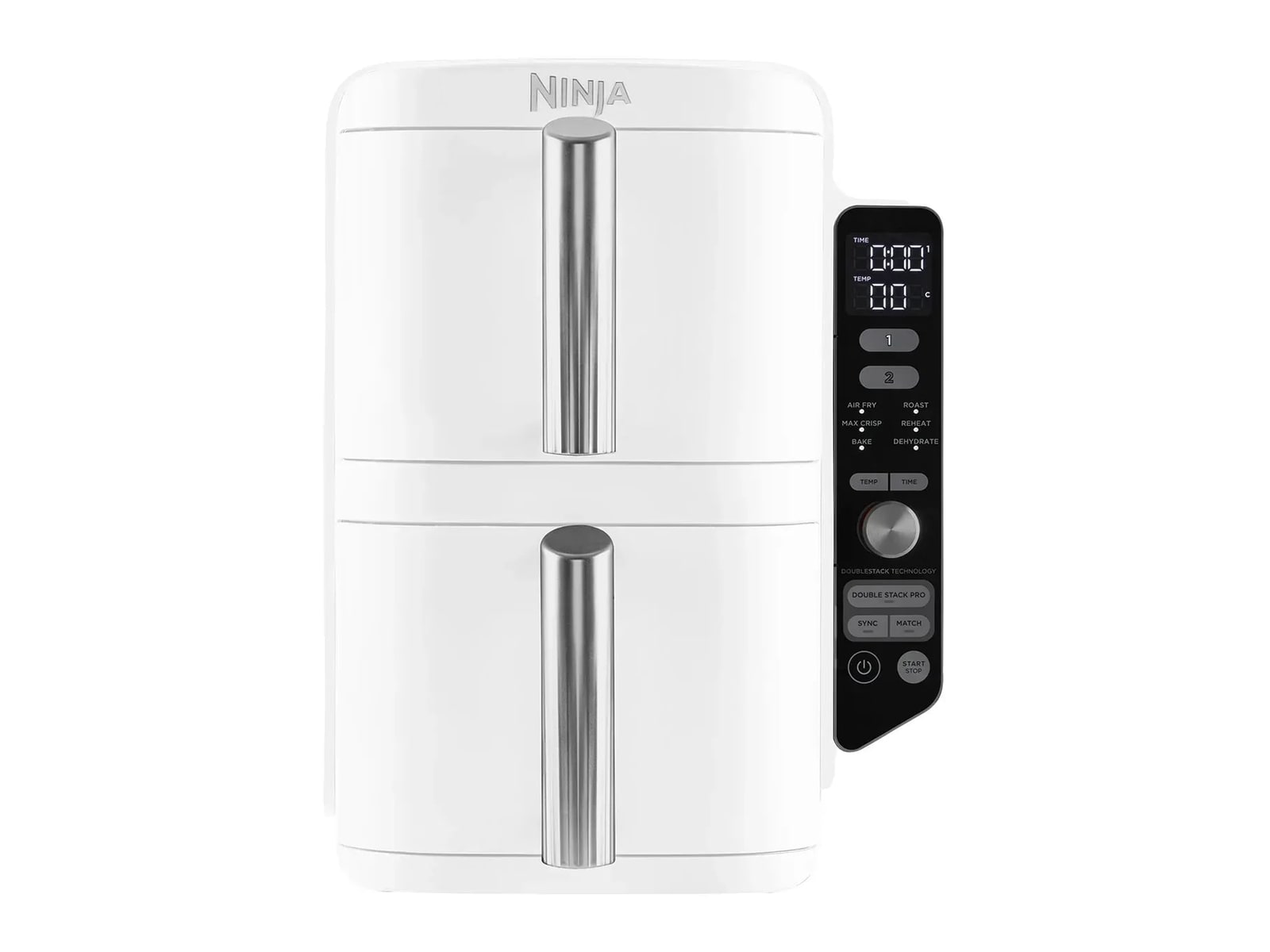 Ninja - SL400EUWH Double Stack XL 2-Drawer 9.5L White Air Fryers