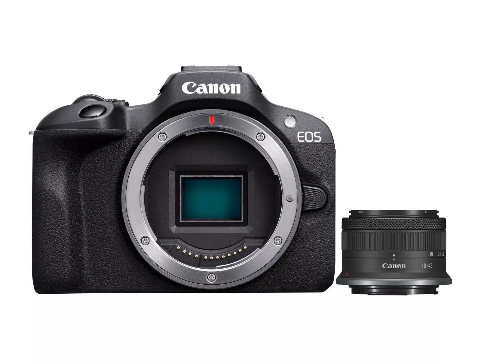 Canon - EOS R100 with RF-S 18-45mm Lens Kit Mirrorless Cameras - Black (JP)