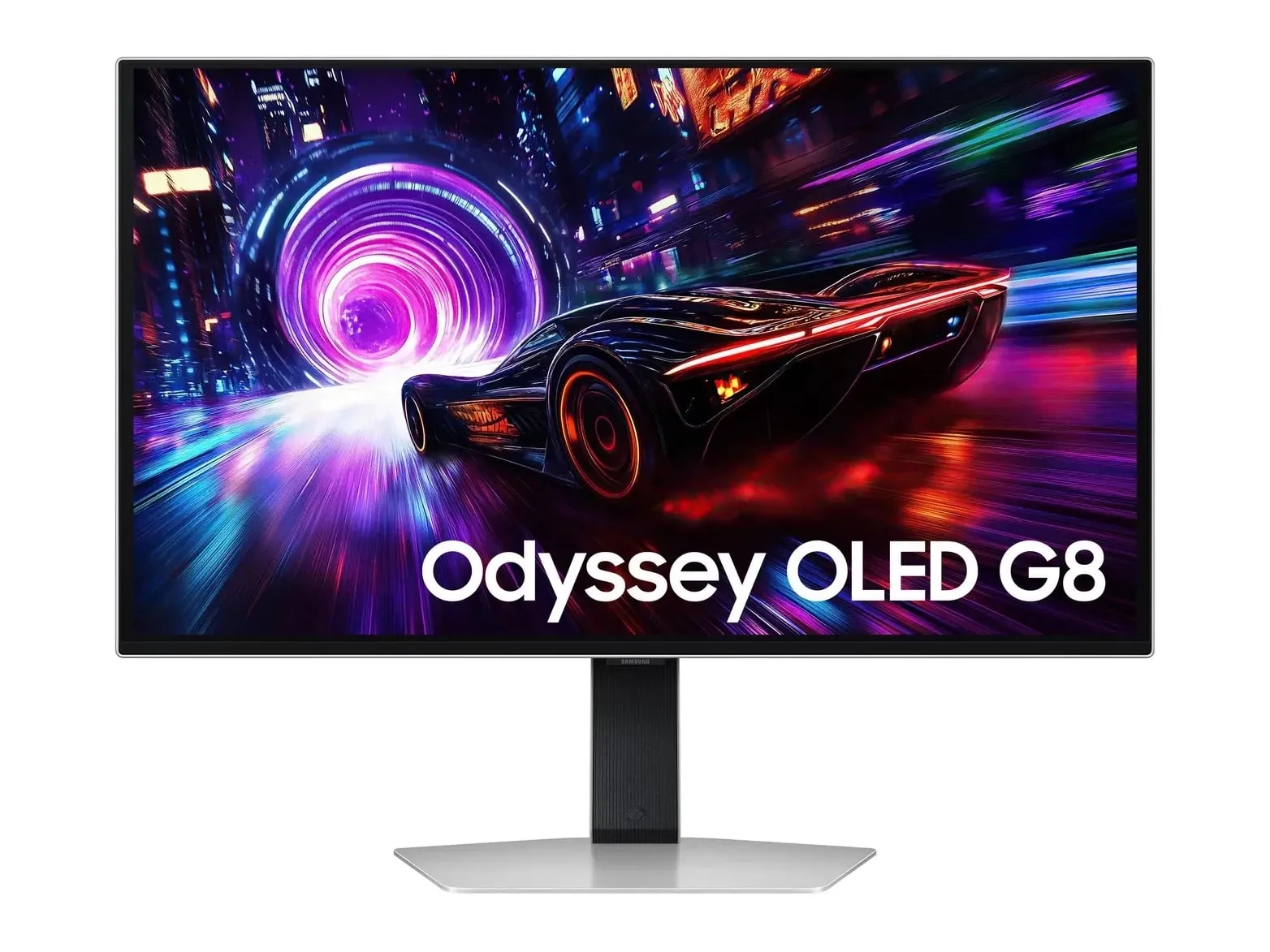Samsung - 32" Odyssey OLED G8 S32FG814S 4K UHD 240Hz Gaming Monitors - Silver