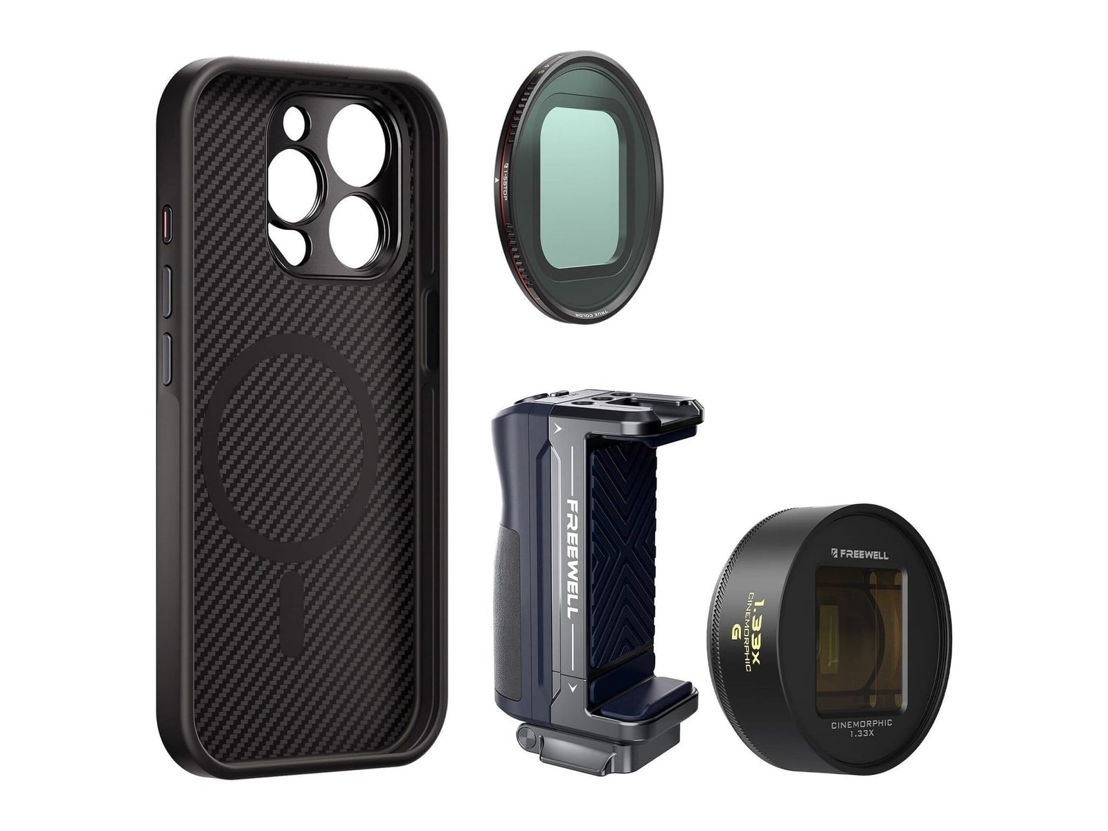 Freewell - iPhone Pro Filmmaker Cine Pro Kit Gold / iPhone 15 Pro Max Camera Accessories - Gold