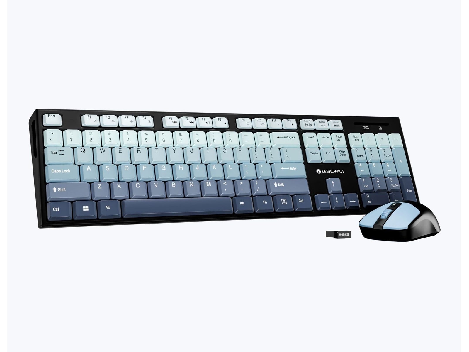 Zebronics - Zeb Companion 304 Combo Wireless Keyboards - Green