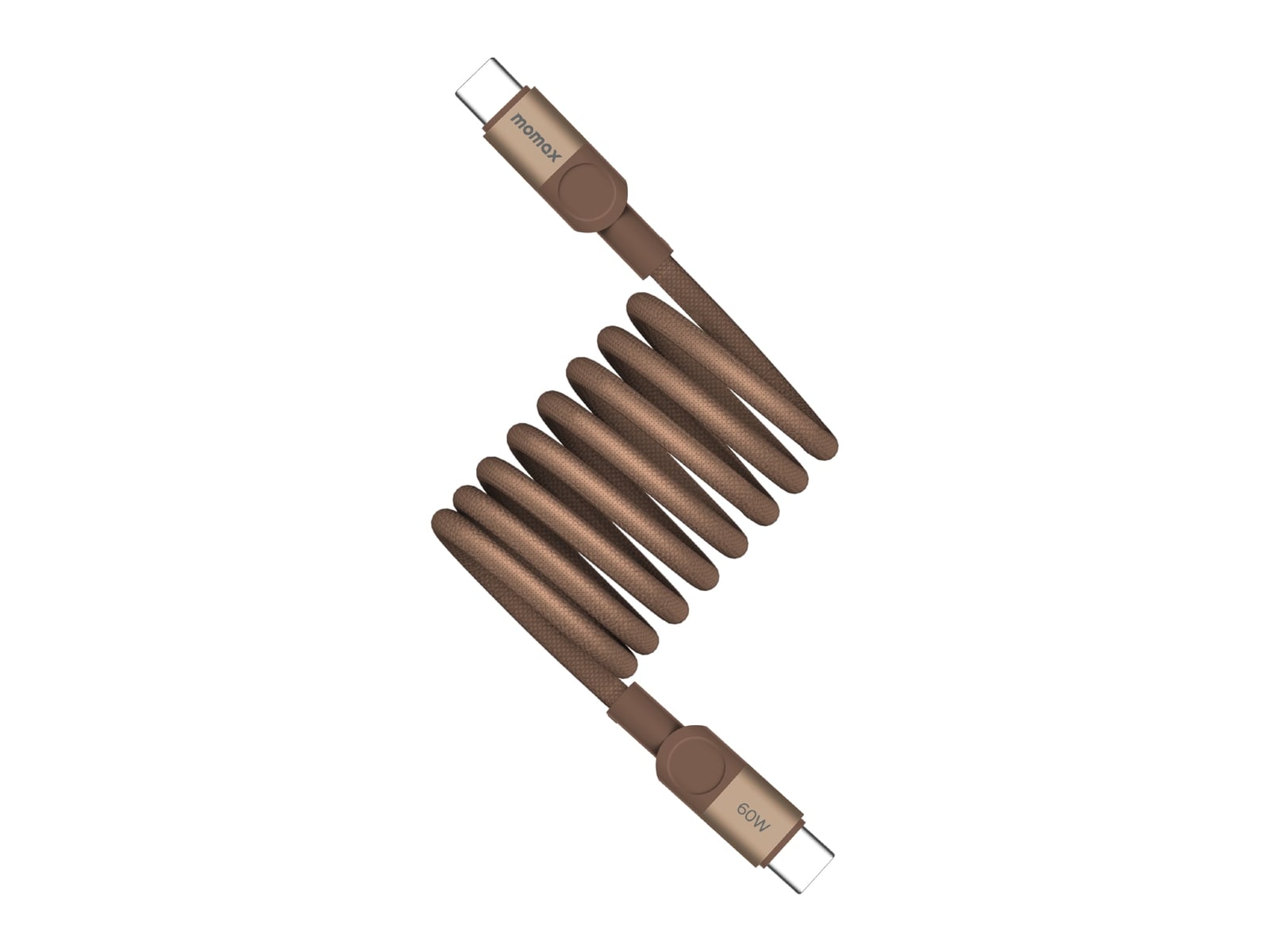 MOMAX - Mag.Link Magnetic USB-C to USB-C Cable 60W 2m Sandstone USB-C Cables