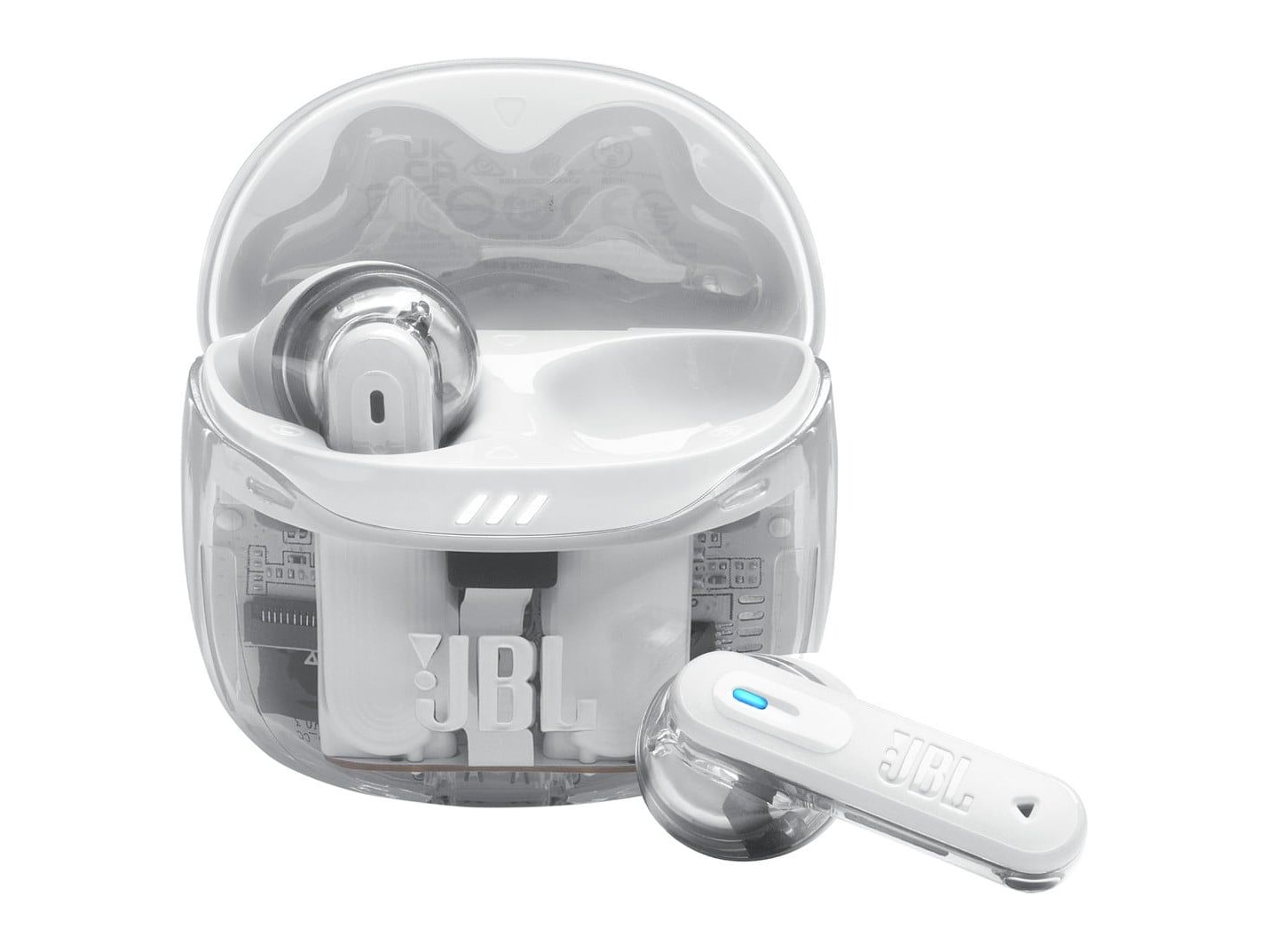 JBL - Tune Flex 2 Ghost Edition True Wireless Earbuds - White