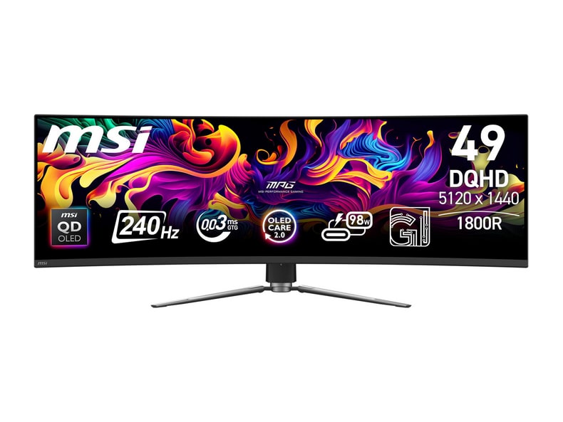 MSI - 49" MPG 491CQPXDE DQHD 240Hz OLED Monitors