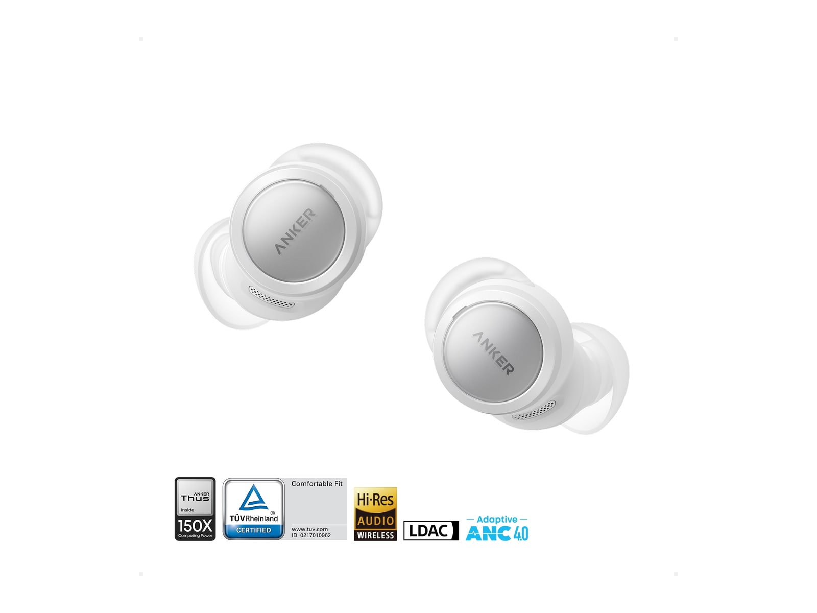 Soundcore - Liberty Buds 2 Bluetooth True Wireless Earbuds - Silver White