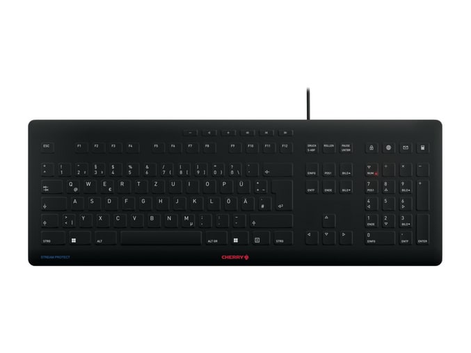 Cherry - Stream Protect Keyboards - Black (EU)