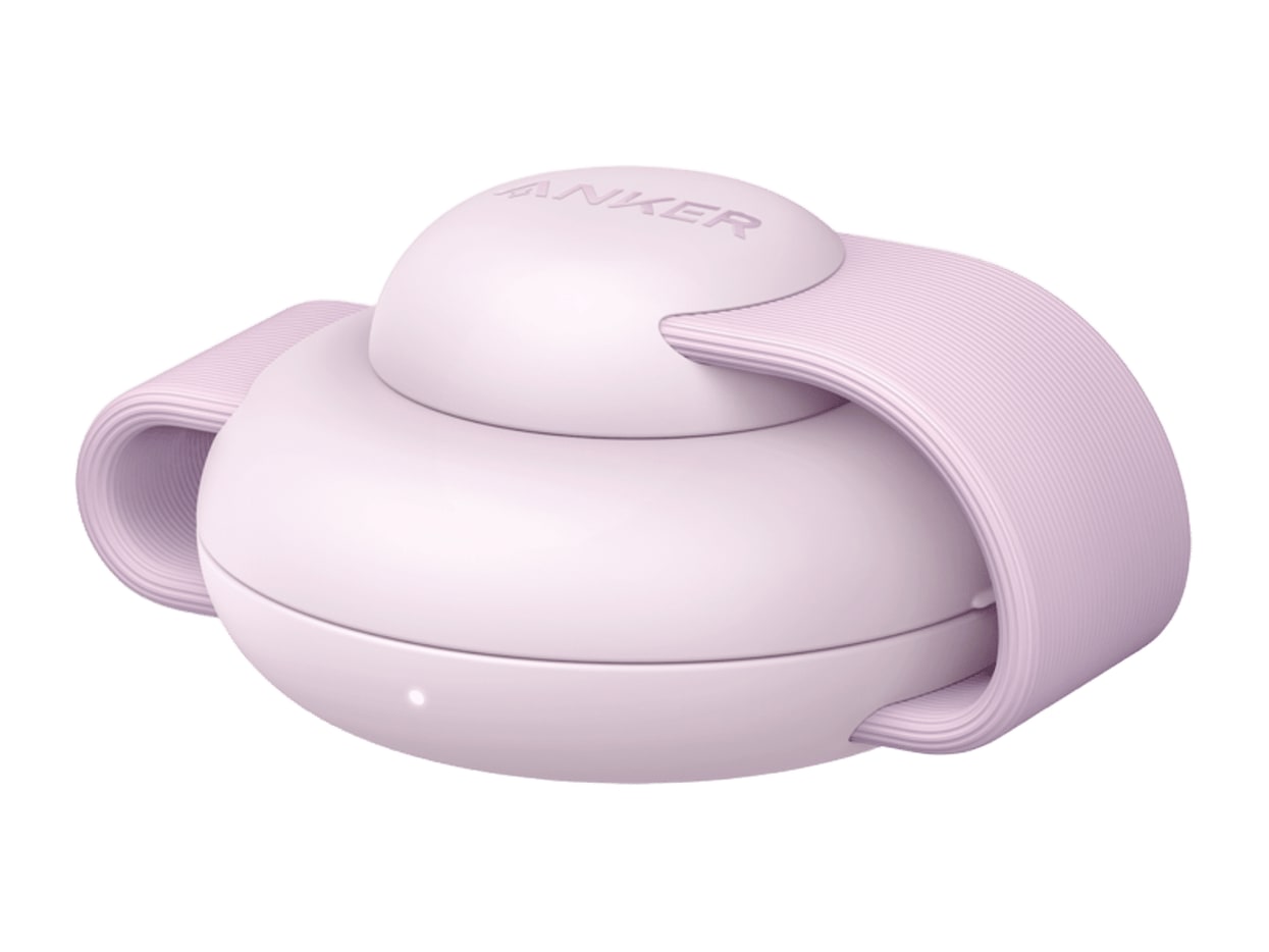Anker - MagGo Wireless Charging Station (3-in-1, Foldable Pad) Pink Wireless Chargers