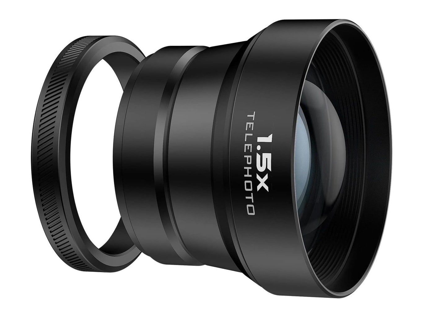 Freewell - Fuji X100VI/X100V 1.5x Telephoto Lens Black Camera Accessories - Black