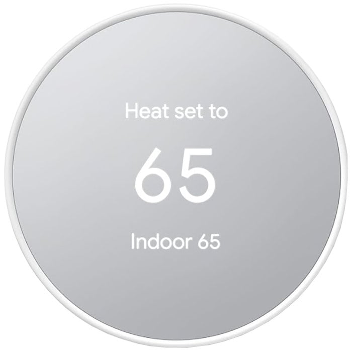Google - Nest Thermostat Smart Thermostats - Snow