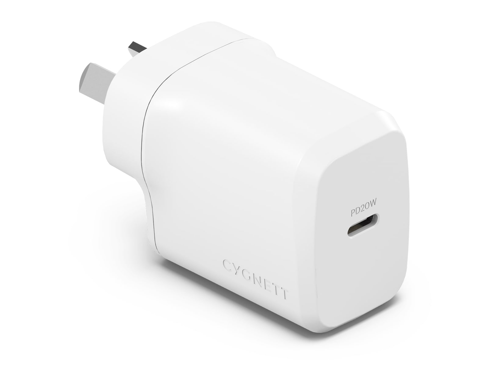 Cygnett - PowerPlus 20W GaN USB-C Wall Charger - White Wall Chargers