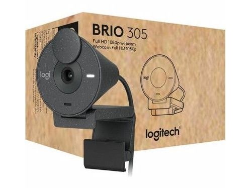Logitech - Brio 305 USB-C Webcams - Black