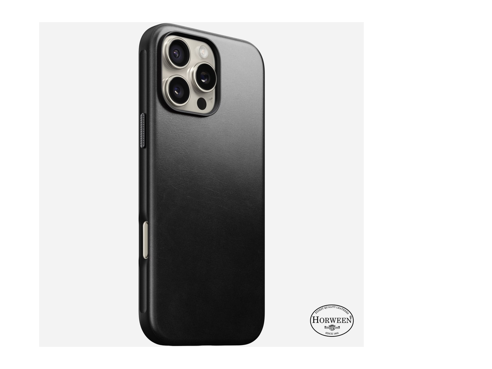 Nomad - Modern Leather Case - iPhone 16 Pro Max - Black - Horween