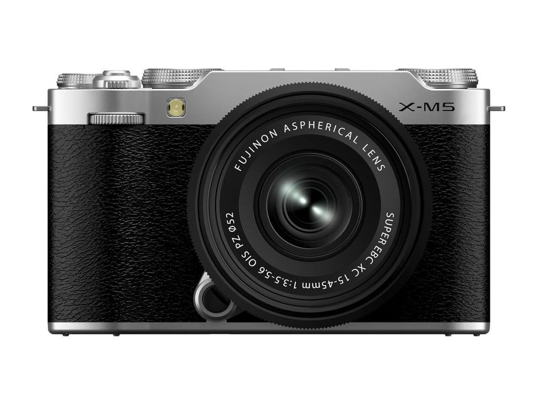 Fujifilm - X-M5 with XC15-45mm Lens Kit Mirrorless Cameras - Silver