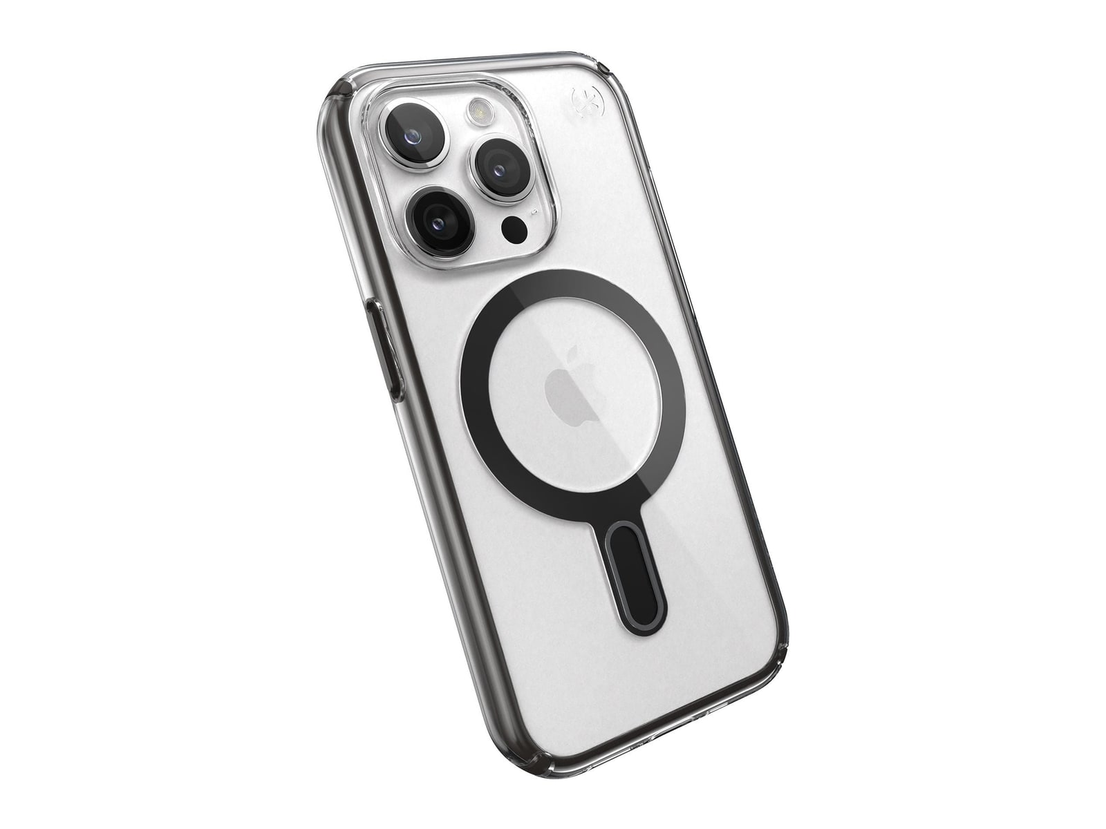Speck - Presidio Perfect-Clear MagSafe with ClickLock - iPhone 15 Pro - Clear/Black