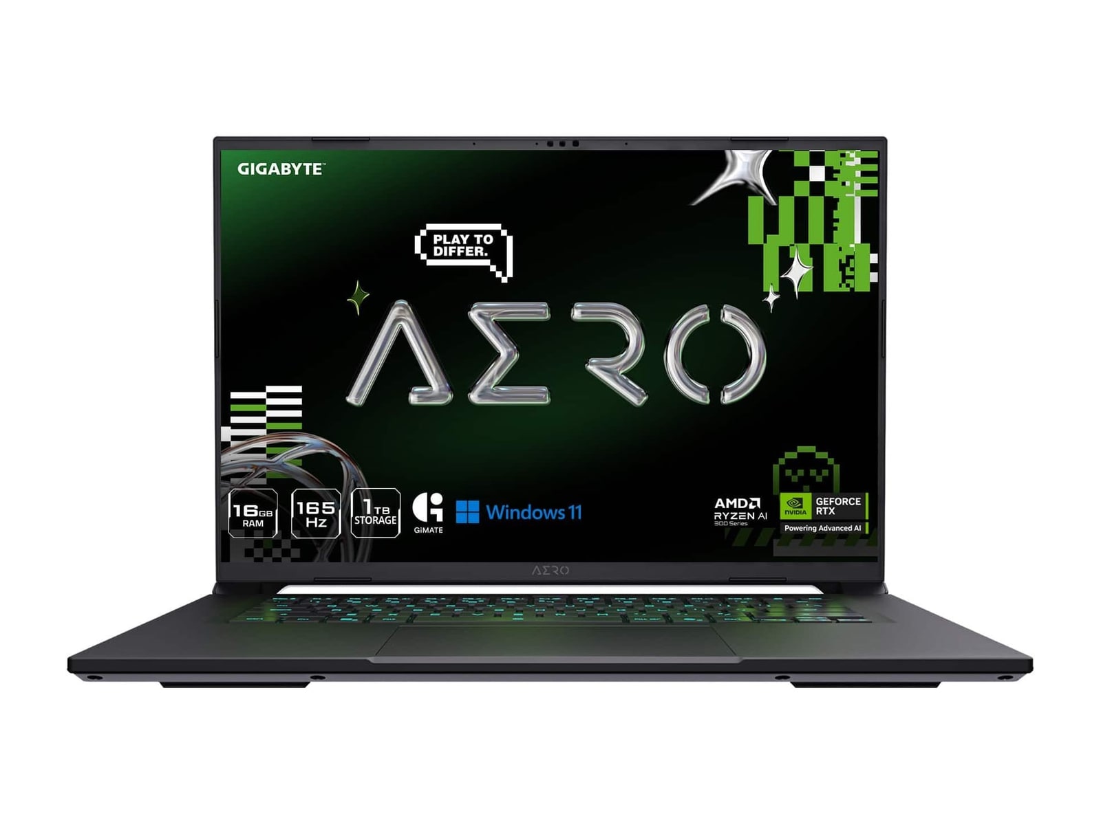 Gigabyte - AERO X16 3VHK3USC94AH 16" - AMD Ryzen 260 chip - 16GB Memory - 1TB SSD - Gray
