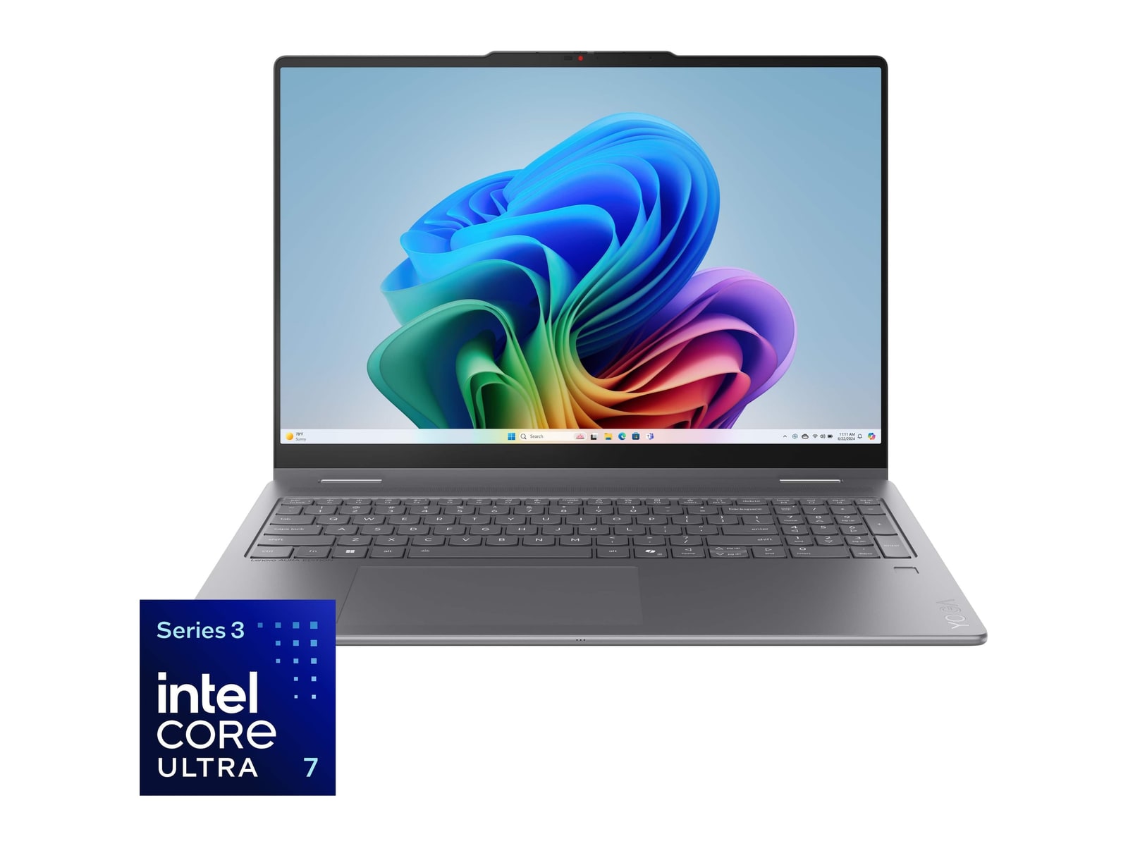 Lenovo - Yoga 7i 83TE001NUS 16" - Intel Core Ultra 7 355 chip - 16GB Memory - 512GB SSD - Luna Grey
