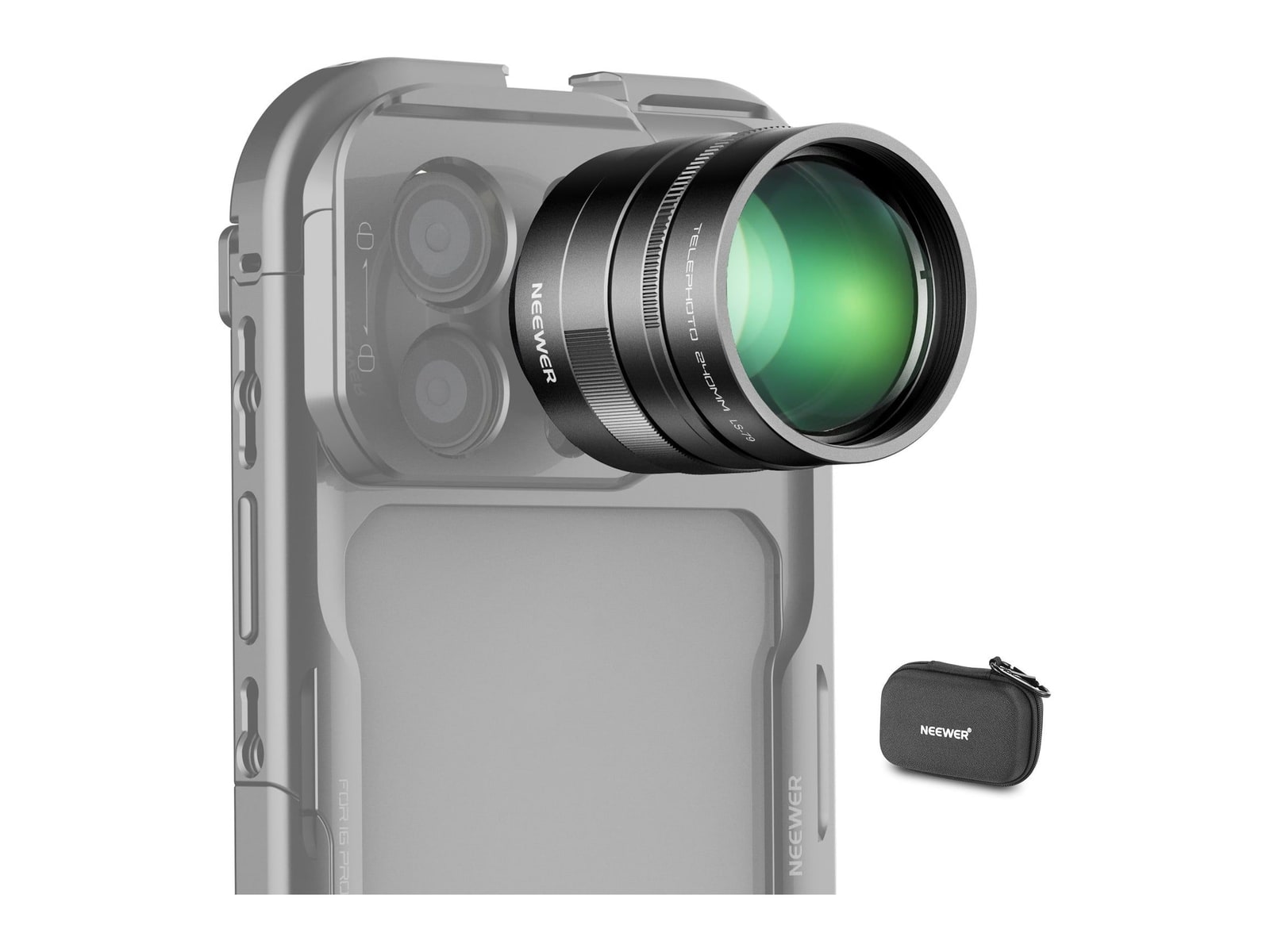 Neewer - LS-79 2X 240mm Converter for Phone Telephoto Camera Lens Camera Accessories