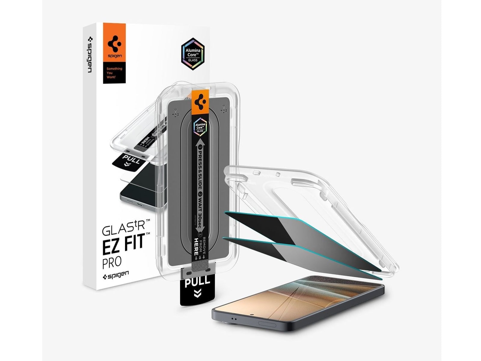 Spigen - GLAS.tR EZ Fit Pro | Privacy - Galaxy S26 - Privacy