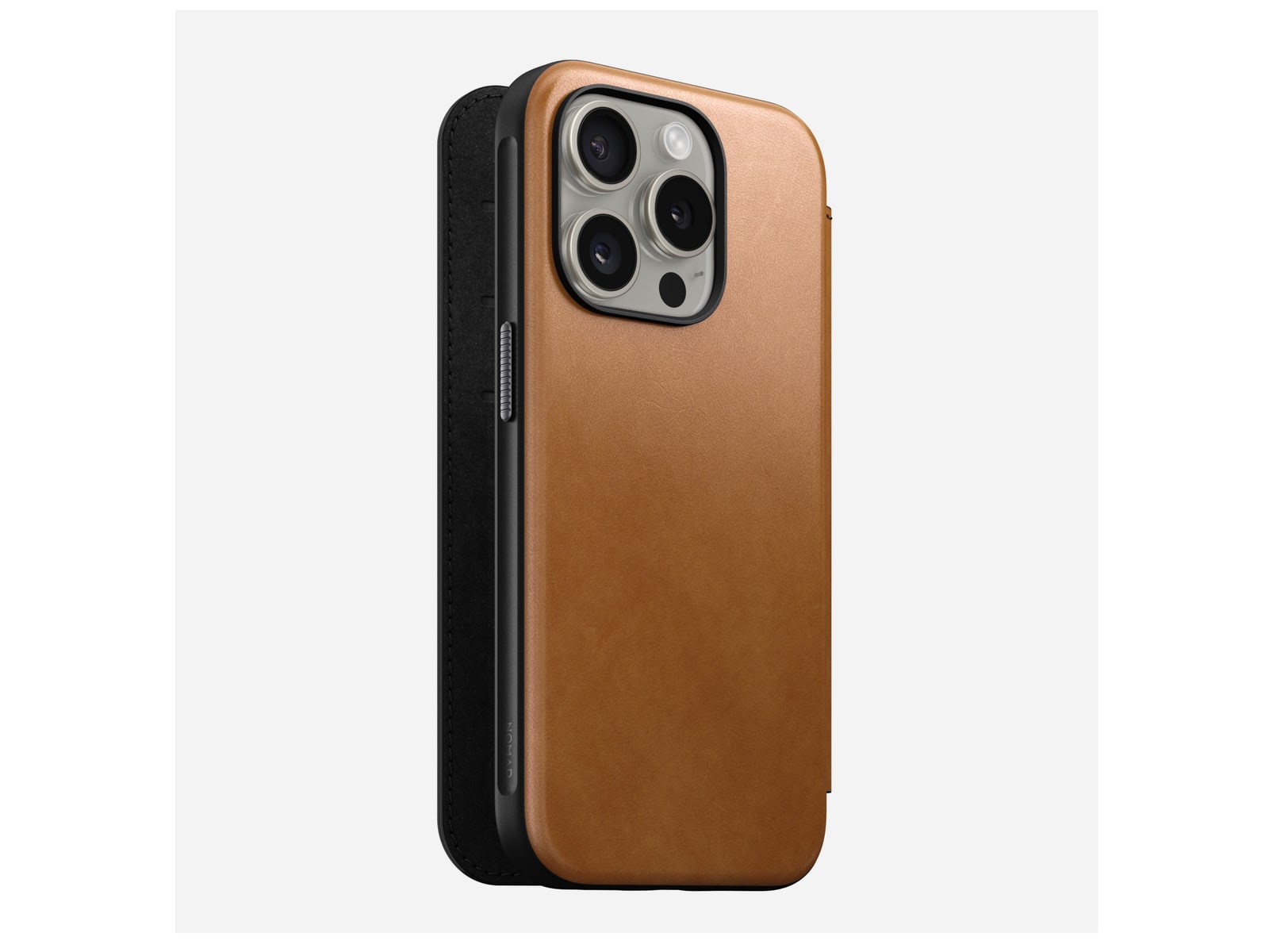 Nomad - Modern Leather Folio - iPhone 15 Pro - English Tan