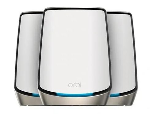 Netgear - Orbi RBK863S Tri-Band Wi-Fi 6 (802.11ax) Mesh Wi-Fi Systems