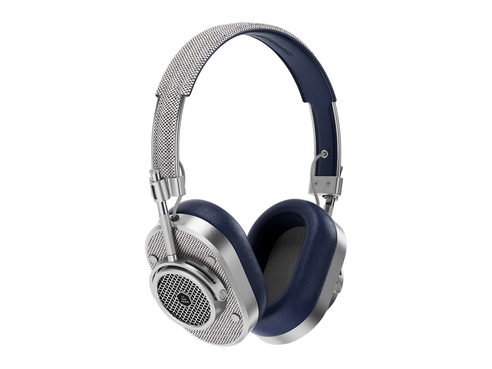 Master & Dynamic - MH40 L/UNIFORM Over-Ear Headphones - Navy Quadrille Canvas