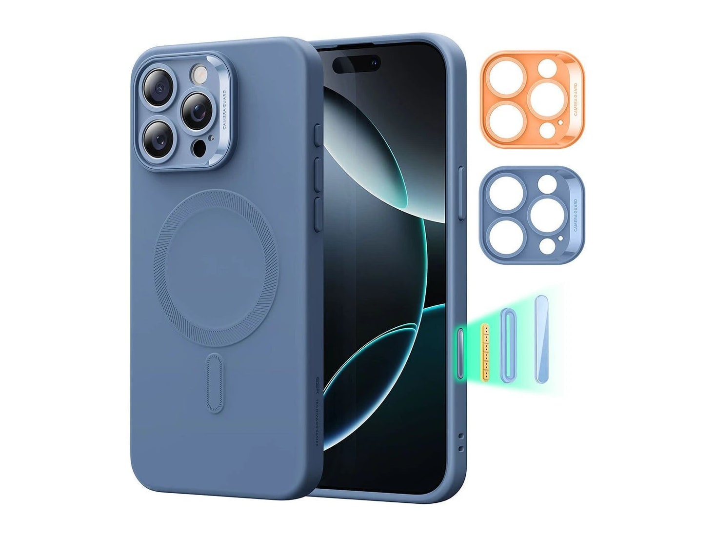 ESR - Cloud Soft Magnetic Case (Camera Control) - iPhone 16 Pro Max - Light Blue