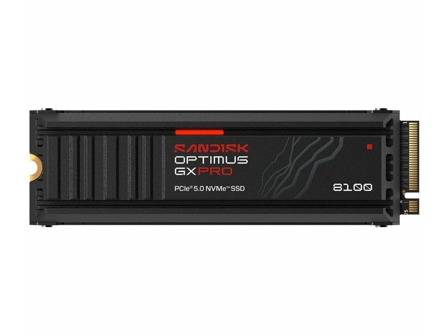 SanDisk - Optimus GX PRO 8100 Heatsink 4TB Storage Drives - PCIe 5.0 NVMe