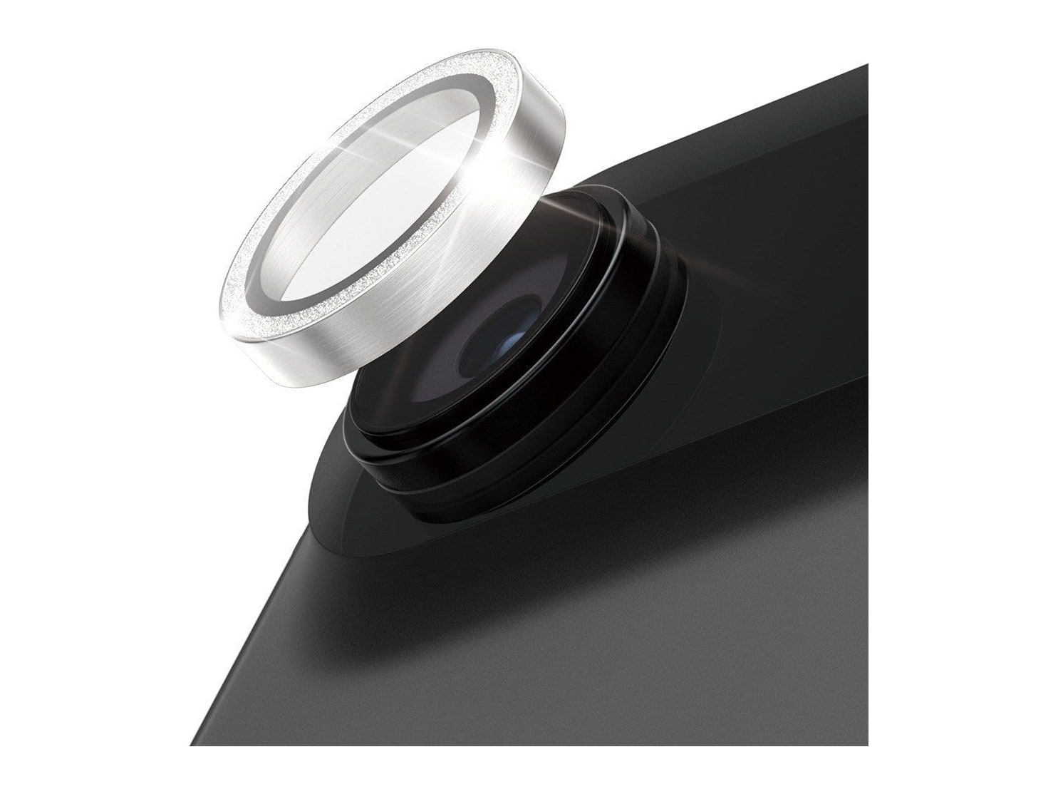 PanzerGlass - Hoops Camera Lens Protector Glitter Silver iPhone Air