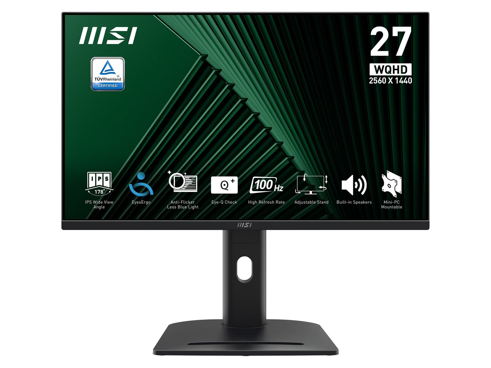 MSI - 27" PRO MP275QPG WQHD 100Hz Professional Monitors