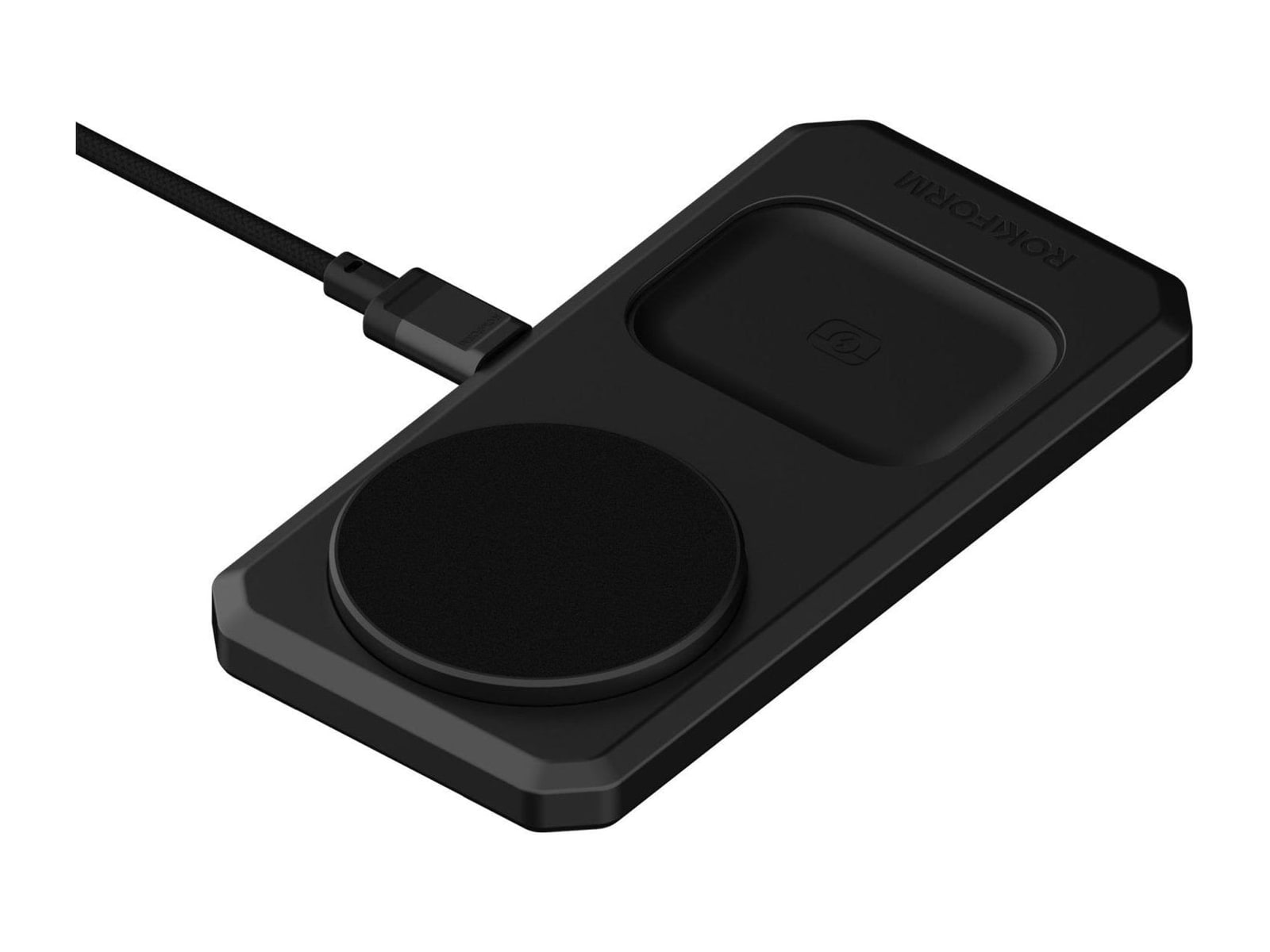 Rokform - 3-in-1 Foldable Charging Stand 15W Black Wireless Chargers