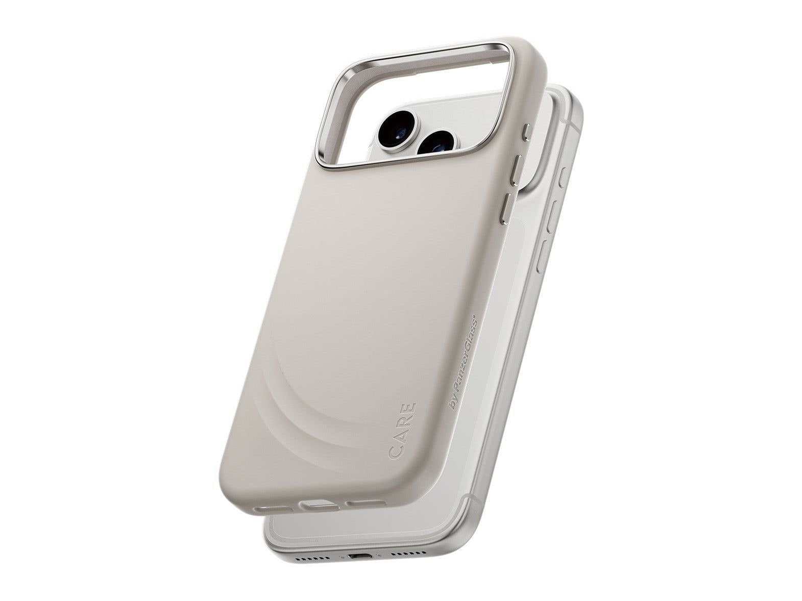 PanzerGlass - CARE Flow Case Vanilla w. Haptic Button & MagSafe iPhone 17 Pro Max