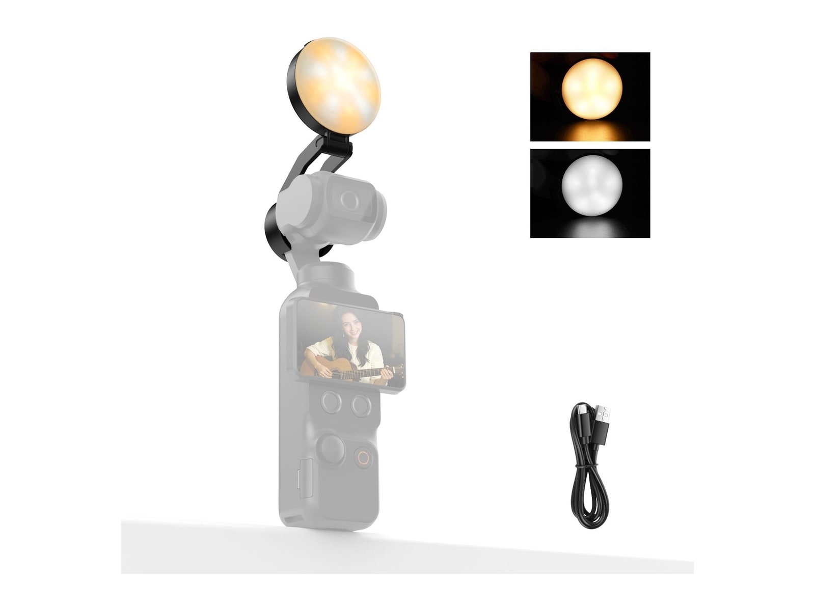 Neewer - M29 Mini LED Fill Light Compatible with DJI OSMO Pocket 4 Camera Accessories