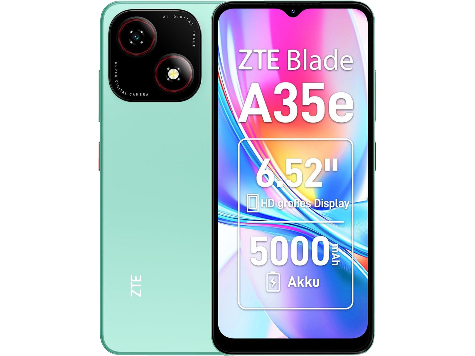 ZTE - Blade A35e 4G LTE 64GB - Green