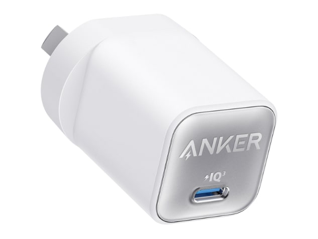 Anker - 511 Charger (Nano 3, 30W) Aurora White Wall Chargers
