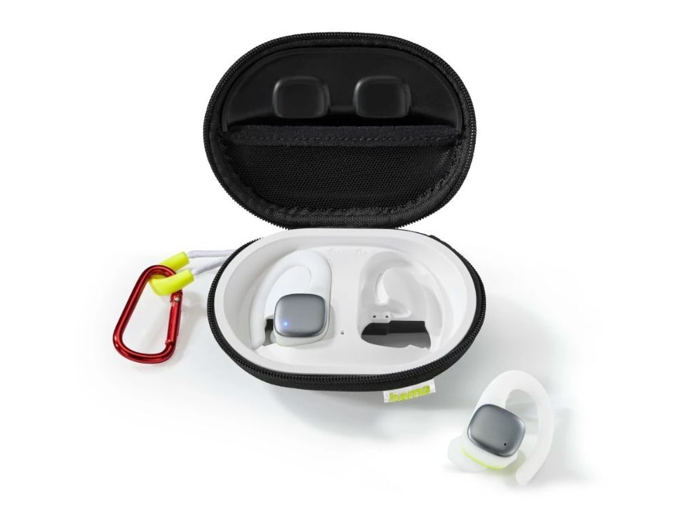 Hama - Spirit Athletics True Wireless Earbuds - White, Yellow