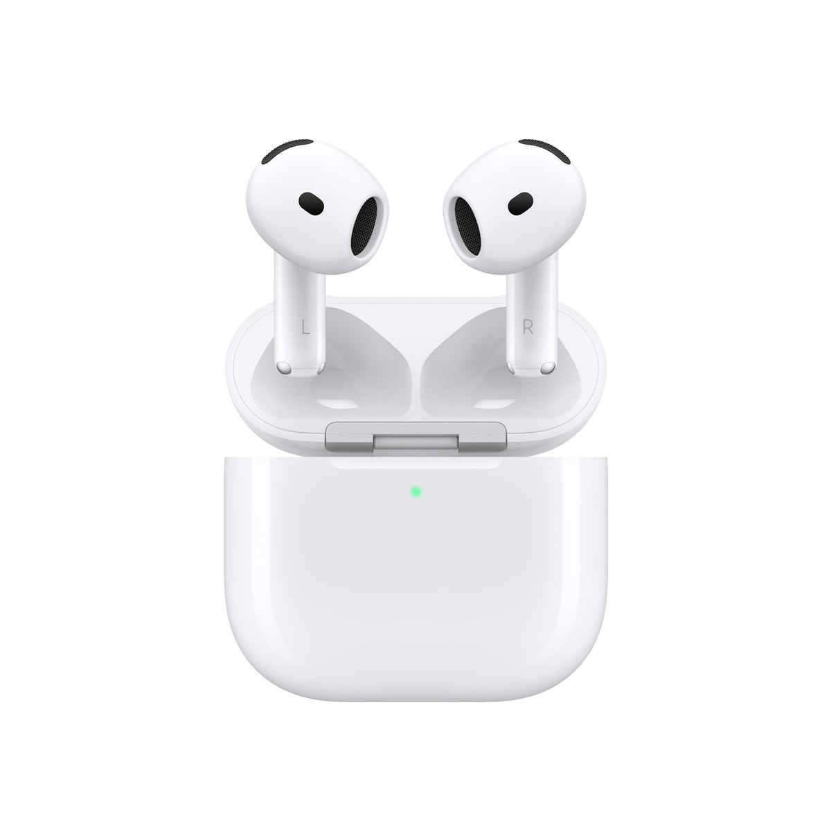 Apple - AirPods 4 with Active Noise Cancellation - Wireless Earbuds with Wireless USB-C Charging Case - White