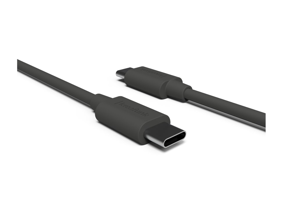 KREAFUNK - USB-C to C Cable 150 cm 27W Black USB-C Cables