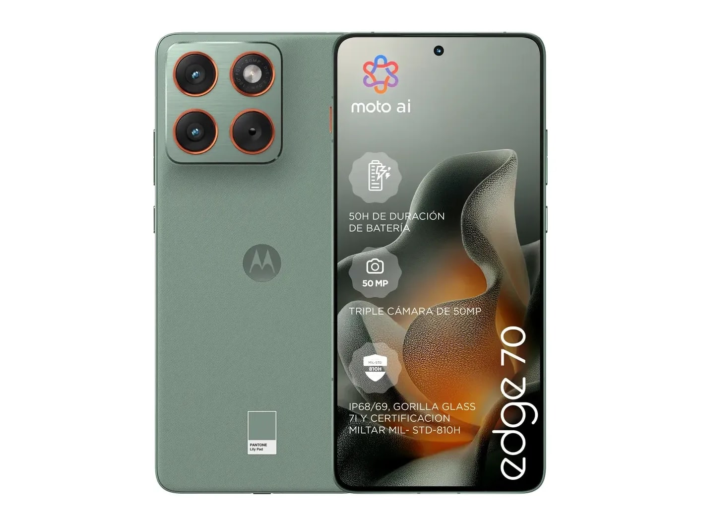 Motorola - Edge 70 5G 512GB - Pantone Lily Pad