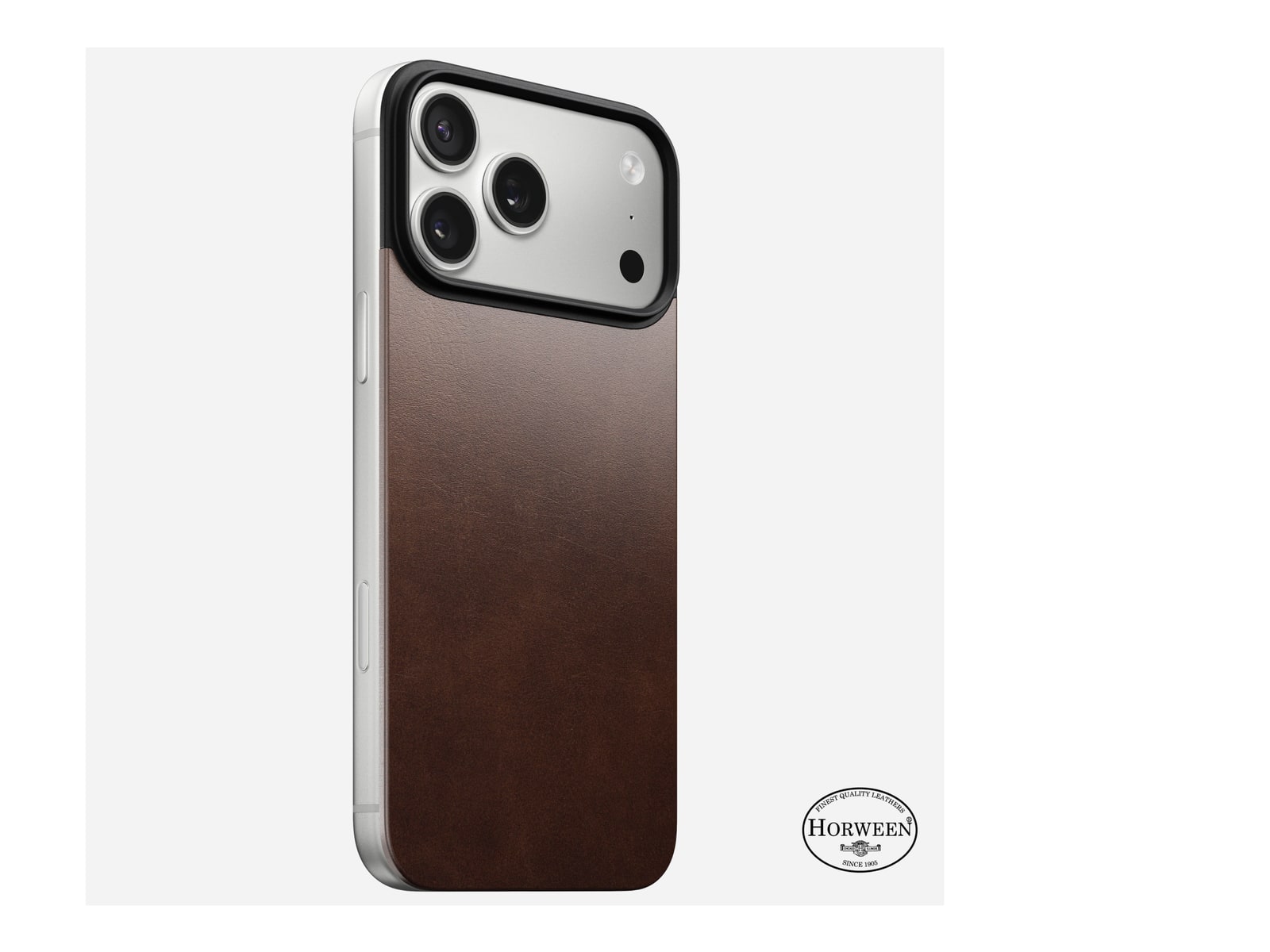 Nomad - Magnetic Leather Back - iPhone 17 Pro Max Phone Cases - Rustic Brown