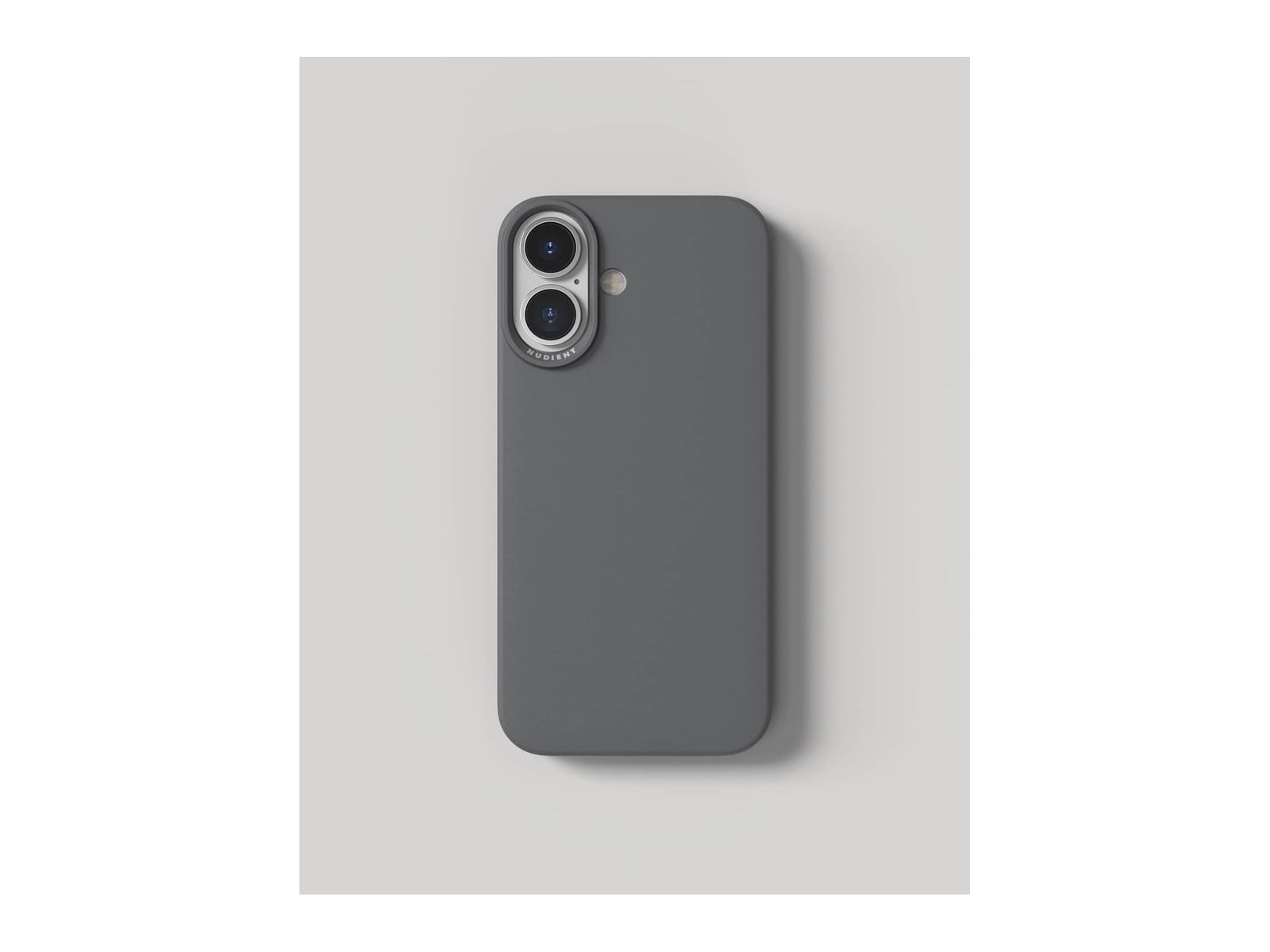 Nudient - Thin Case with MagSafe for iPhone 16 - Ash Grey