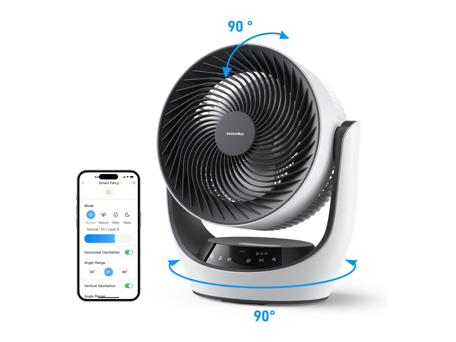 SwitchBot - Battery Circulator Fan Smart Appliances
