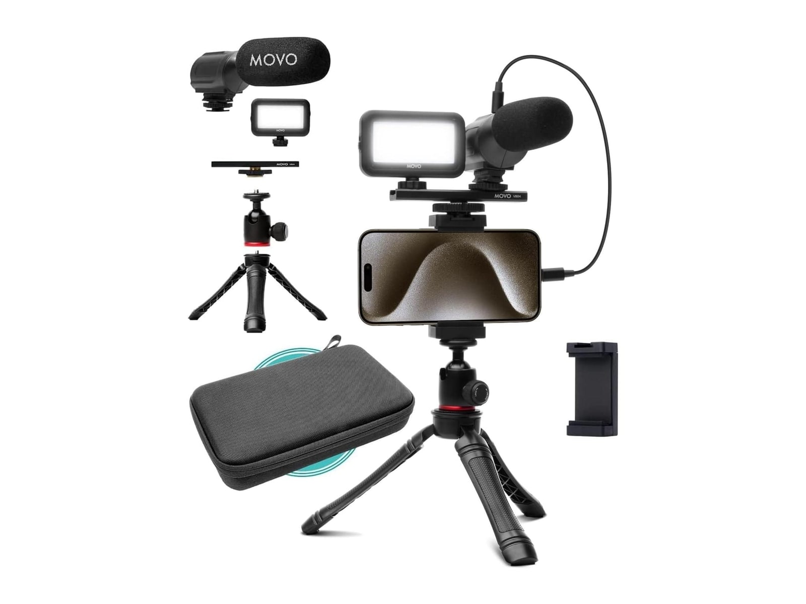 MOVO - uVlogger USB-C Kit for iPhone 15/16 Camera Accessories Vlogging Kit