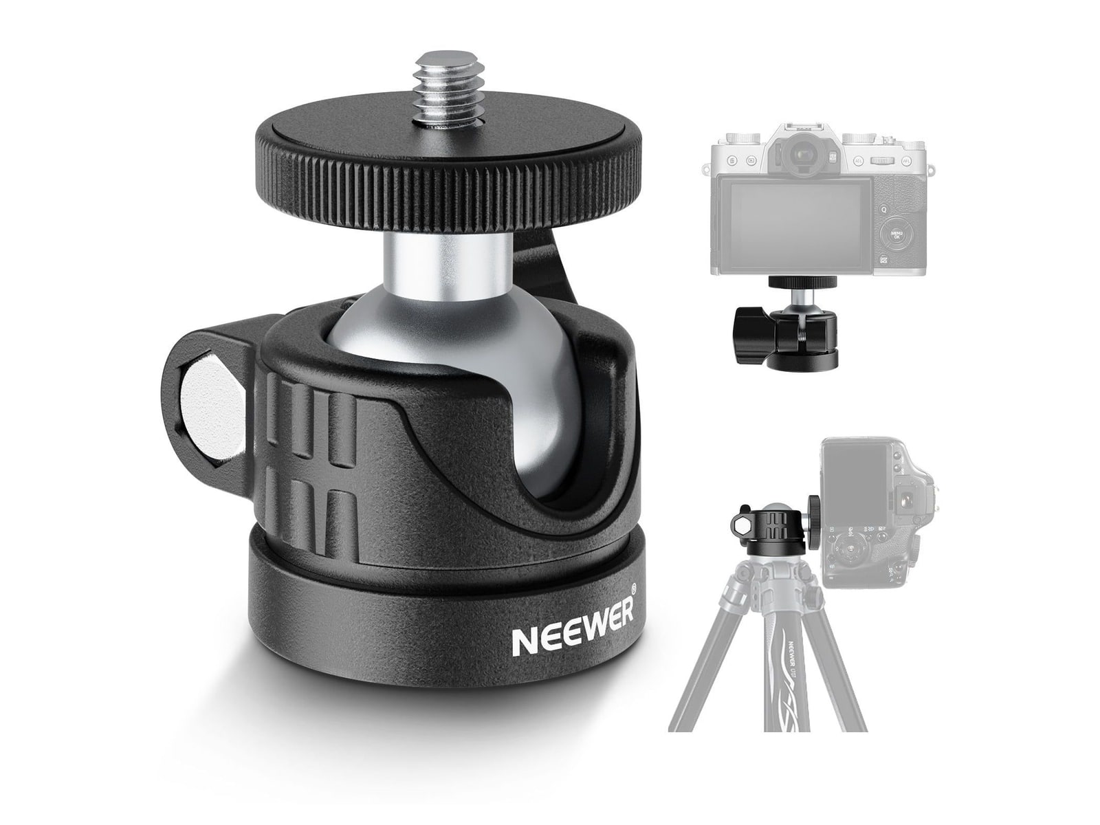 Neewer - BASICS GM01 Mini Ball Head Mount Adapter Camera Accessories