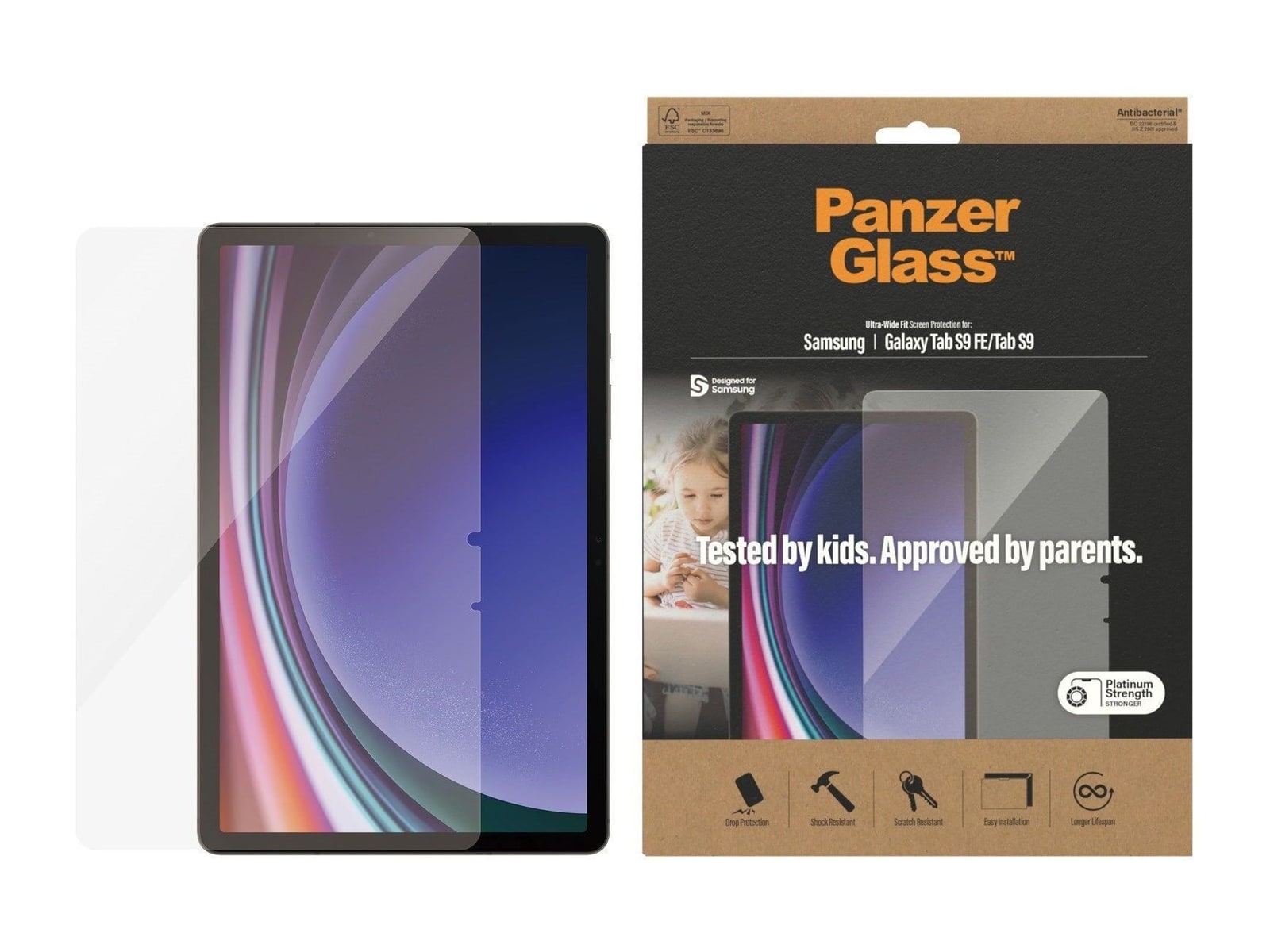 PanzerGlass - Screen Protector Samsung Galaxy Tab S9 FE Ultra-Wide Fit