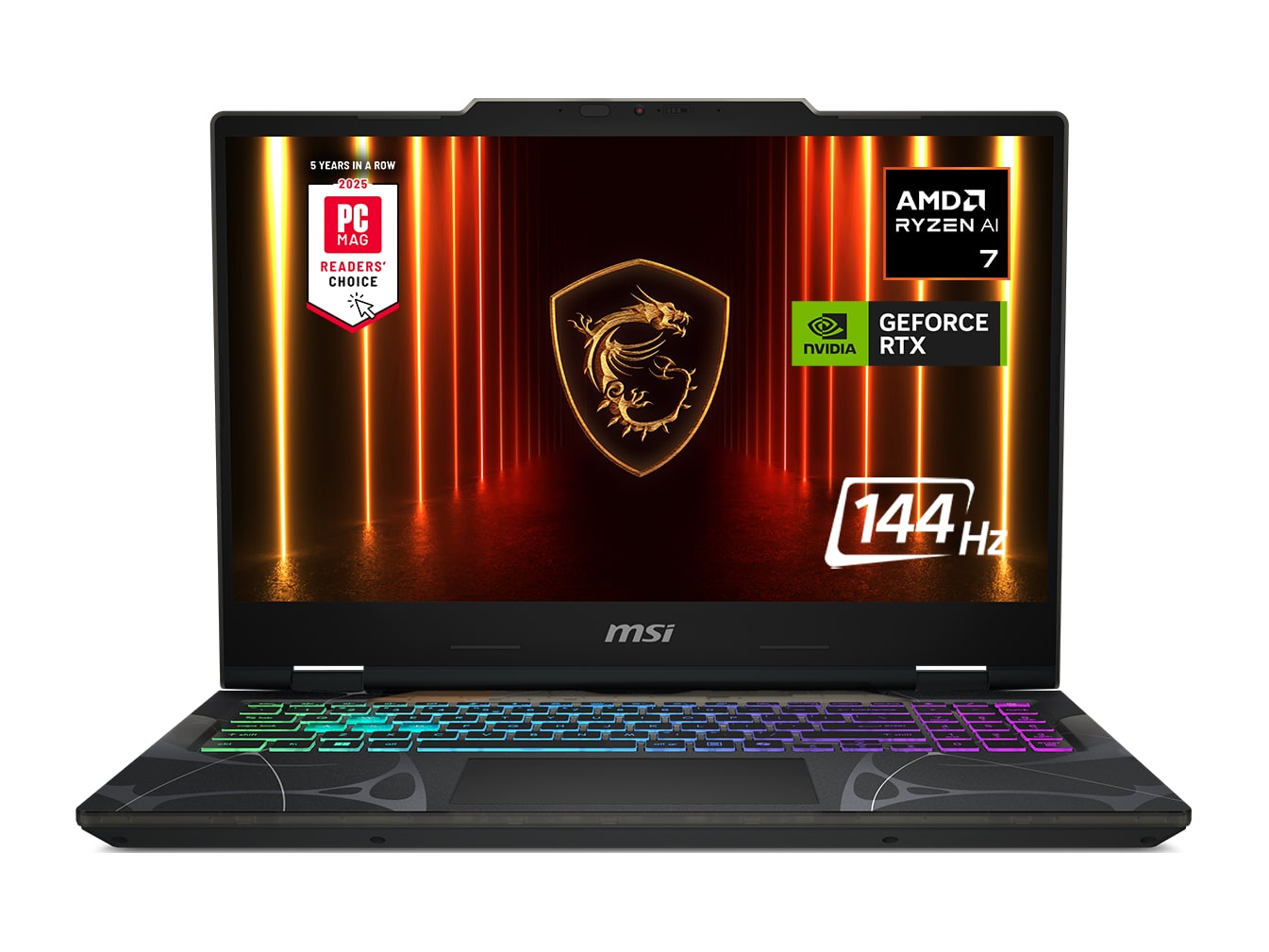 MSI - Cyborg A15 AI 15" - AMD Ryzen 200 Series 260 chip - 16GB Memory - 1TB SSD - Translucent Black
