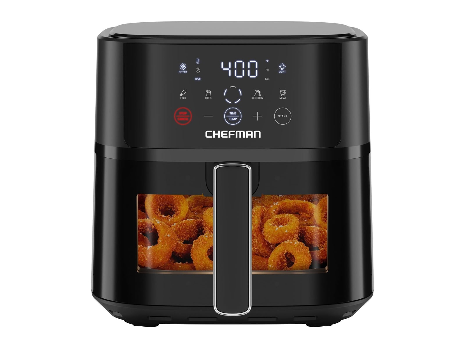 Chefman - TurboFry Touch 6-Quart Easy-View Air Fryer Black Air Fryers
